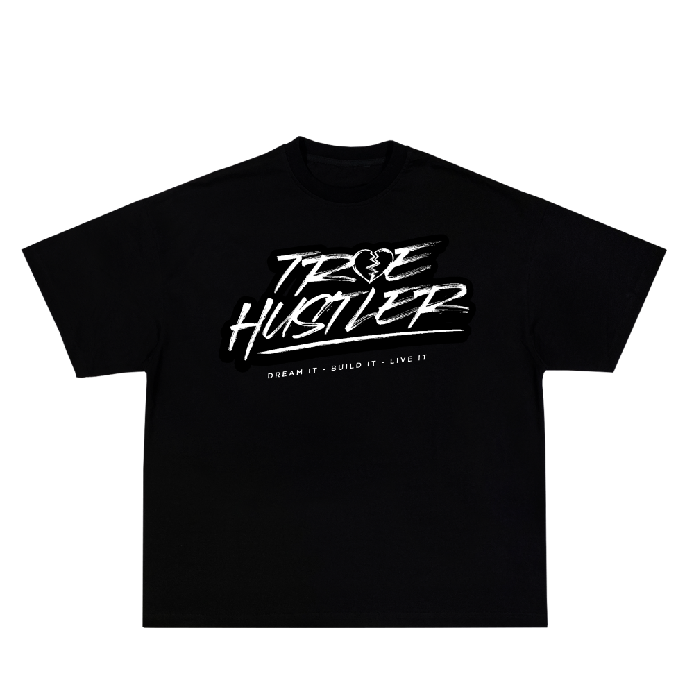 Black True Hustler Tee