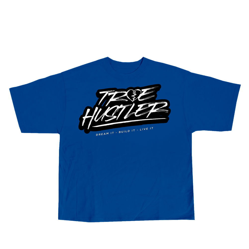 Blue True Hustler Tee