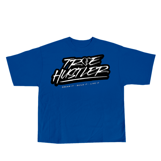 Blue True Hustler Tee