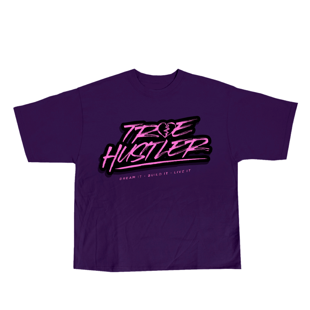 Purple True Hustler Tee