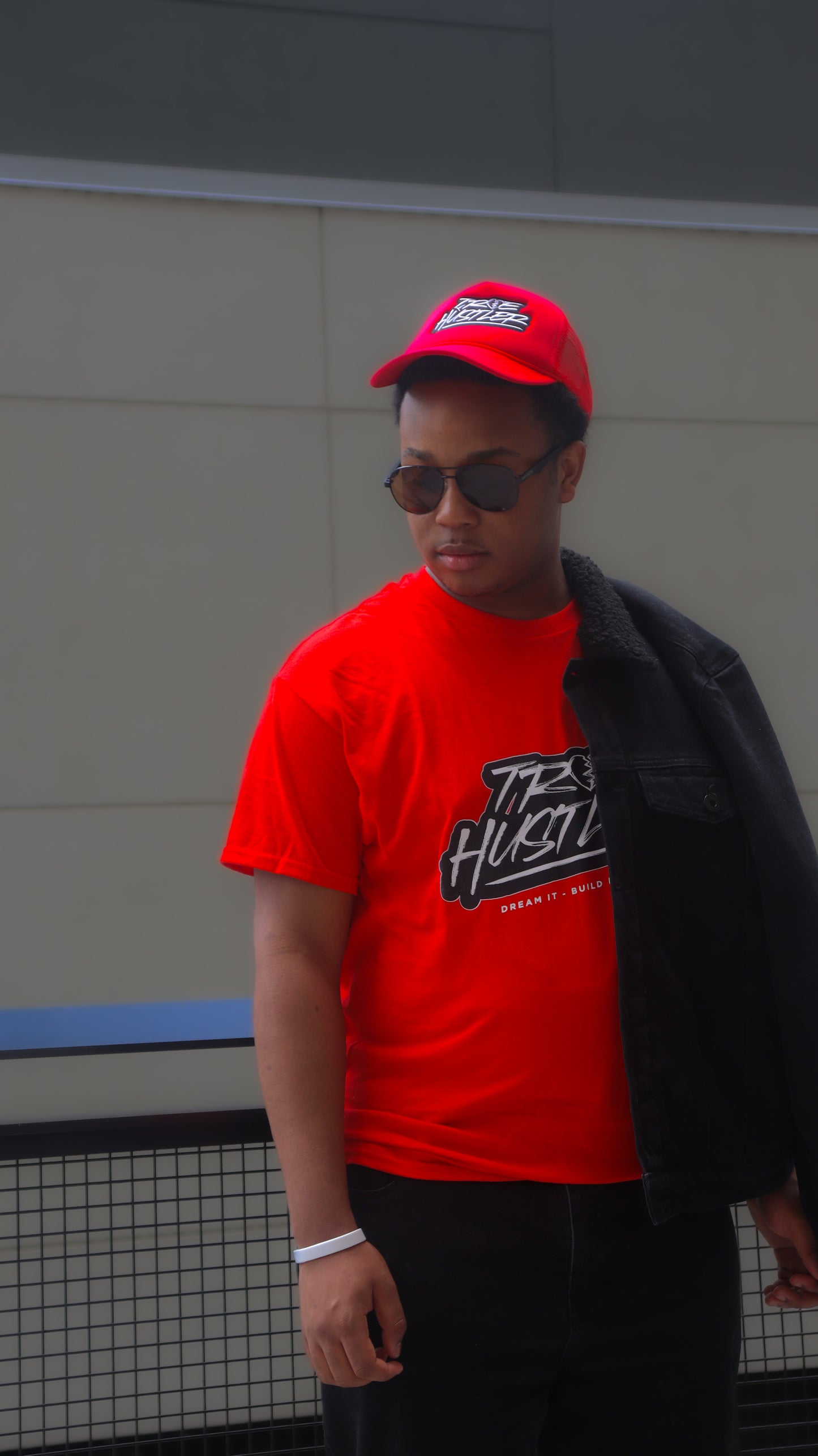 Red True Hustler Tee