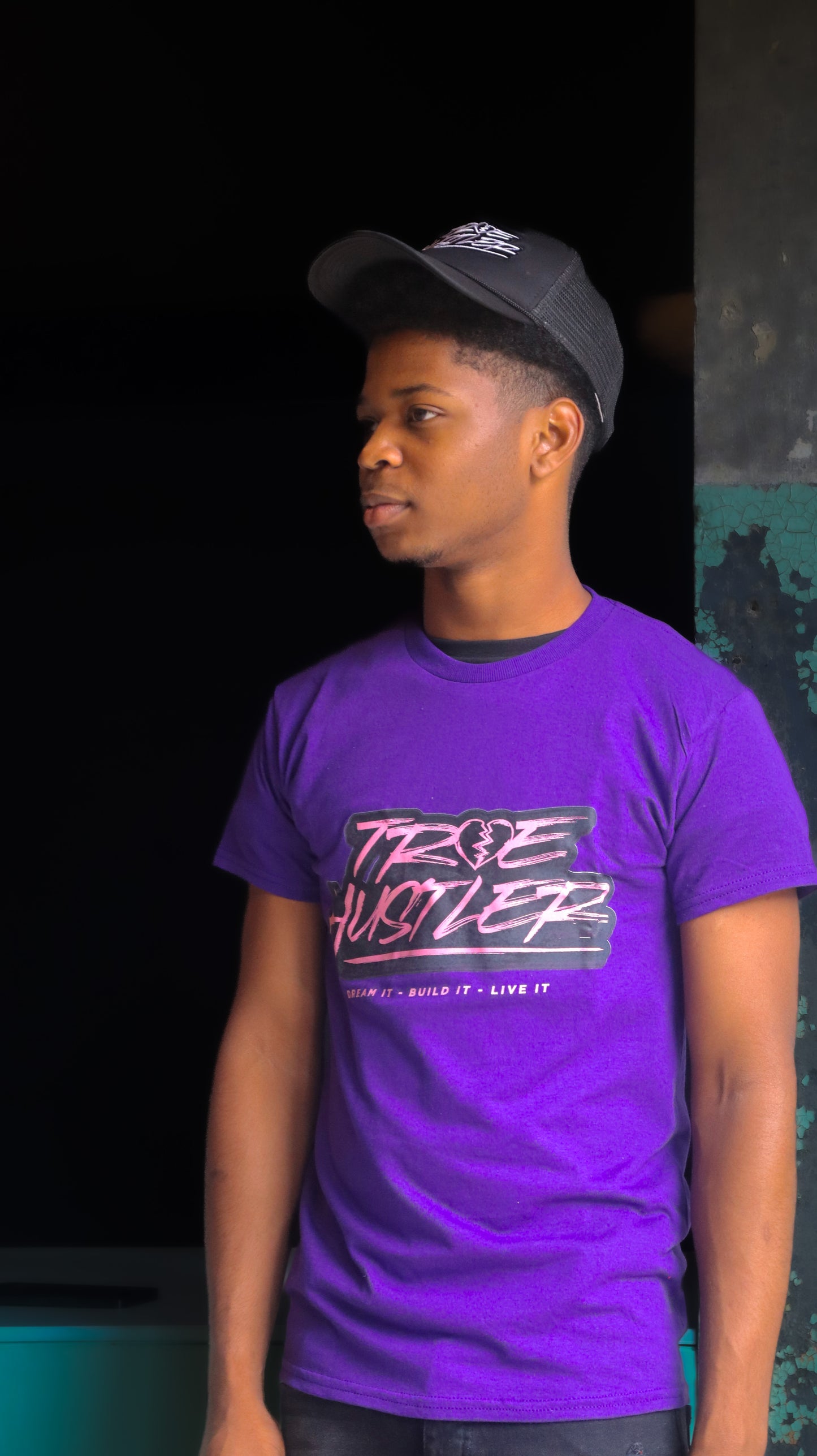 Purple True Hustler Tee